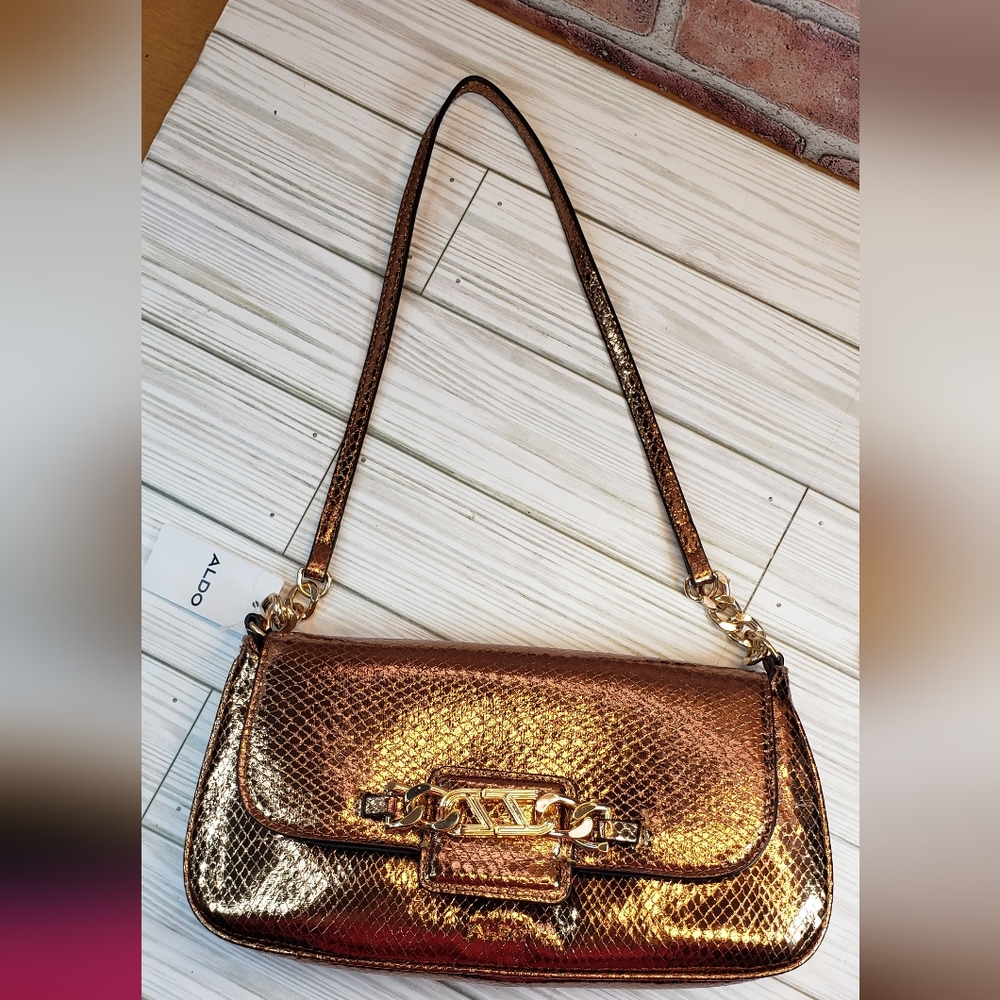 Aldo Copper-colored shoulder bag NWT - Picture 2 of 12